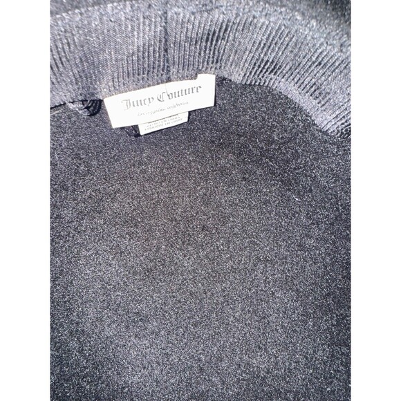 Juicy Couture Black Wide Brim Floppy Hat Bejeweled w/ Gold Chains Fast Shipping - Picture 15 of 16